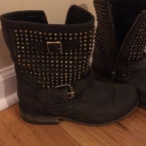 Steve Madden studded boots